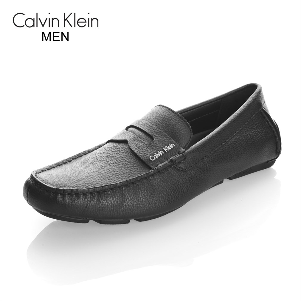 Calvin Klein Erkek Loafer Kauçuk Taban F1711 - BLK MARTYN TUMBLED LEATHER  BLACK | Marka Park