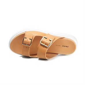 BAL Kadın Terlik 4052 Frau Natural-S Sandals Leather Miele