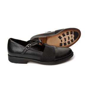 Kadın Günlük   Oxford-Ayakkabı MS- 413-68 JOHN MAY LEATHER BLACK
