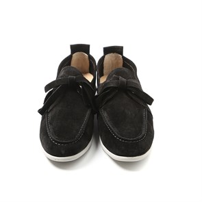 Kadın Oxford-Ayakkabı MF-5005 Deriden Siyah Yarma