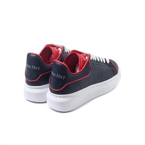 Kadın Sneaker MZN-1010-104 John May  Lacivert Deri-Kırmızı Deri