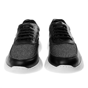 Kadın Spor Ayakkabı   MS-203-26 R-1000 - R-3140 JOHN MAY SİYAH DERİ