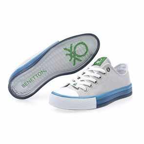 Kadın Spor Ayakkabı BN-30176 Benetton 207-Beyaz-Gri
