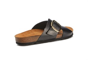 KAHVE Kadın Sandalet 5835 Frau Natural-S Sandals Leather Nero