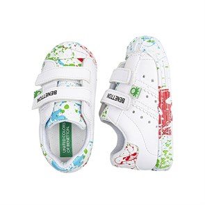 Kız Çocuk Spor Ayakkabı BN-1017 Benetton 178-Beyaz-Yesil