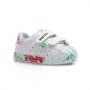 Kız Çocuk Spor Ayakkabı BN-1017 Benetton 178-Beyaz-Yesil