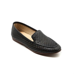 VİZON Kadın Oxford-Ayakkabı MF-1392 Deriden Siyah