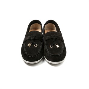 VİZON Kadın Oxford-Ayakkabı MF-5002 Deriden Siyah Yarma